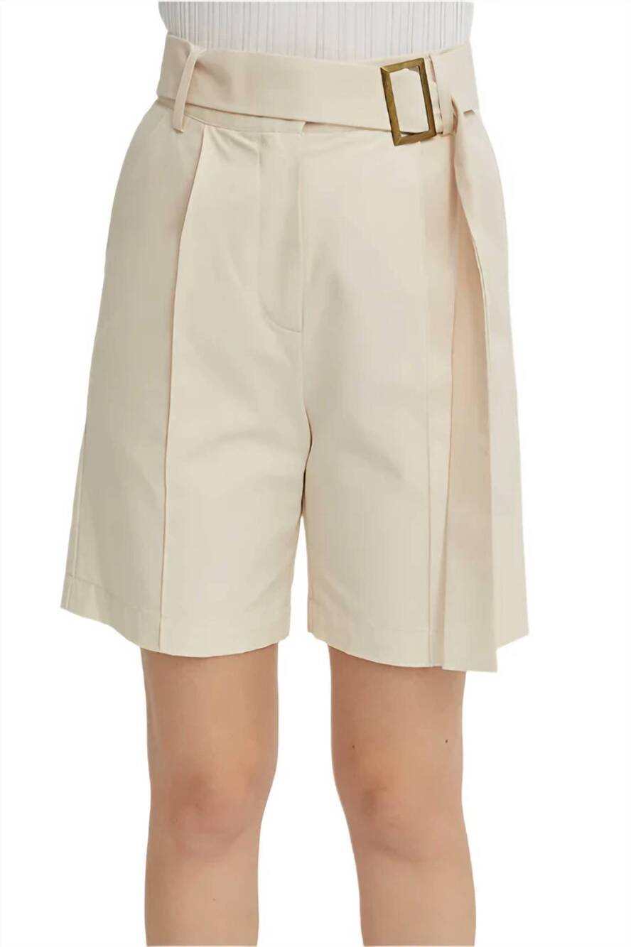 NEW CRESCENT daniel bermuda short in bone
